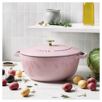 Staub Essential French Oven: 5 QT, Peony Pink