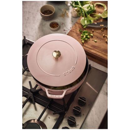 Staub Essential French Oven: 5 QT, Peony Pink