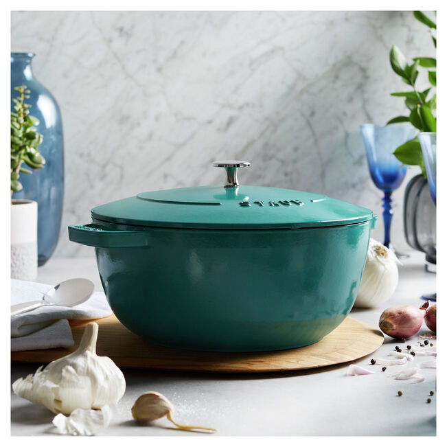Staub Essential French Oven: 5 QT, Turquoise