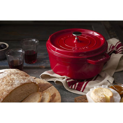 Staub Round Dutch Oven: 4 QT, Cherry