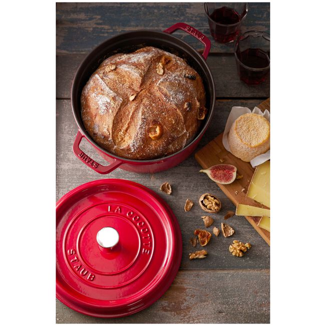 Staub Round Dutch Oven: 4 QT, Cherry
