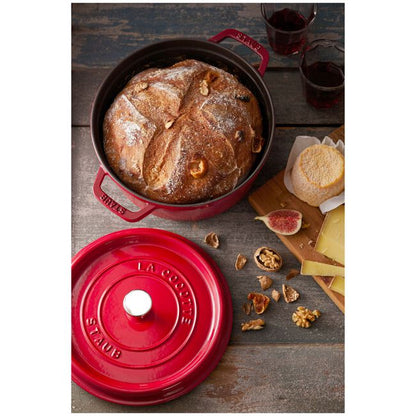 Staub Round Dutch Oven: 4 QT, Cherry