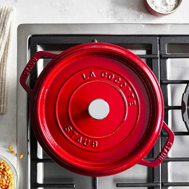 Staub Round Dutch Oven: 4 QT, Cherry