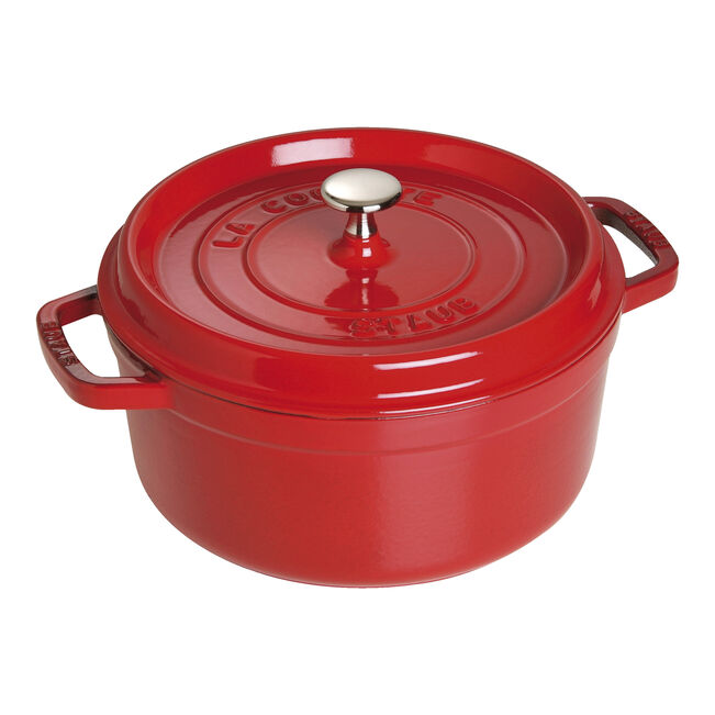 Staub Round Dutch Oven: 4 QT, Cherry