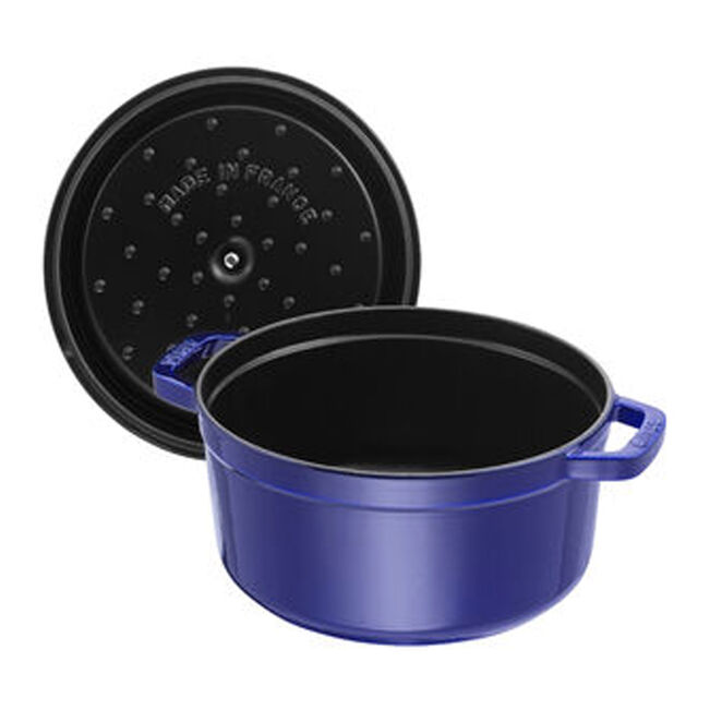 Staub Round Dutch Oven: 4 QT, Dark Blue