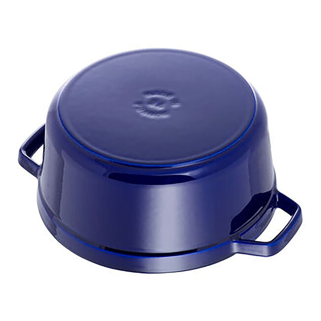 Staub Round Dutch Oven: 4 QT, Dark Blue