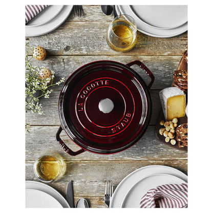 Staub Round Dutch Oven: 4 QT, Grenadine