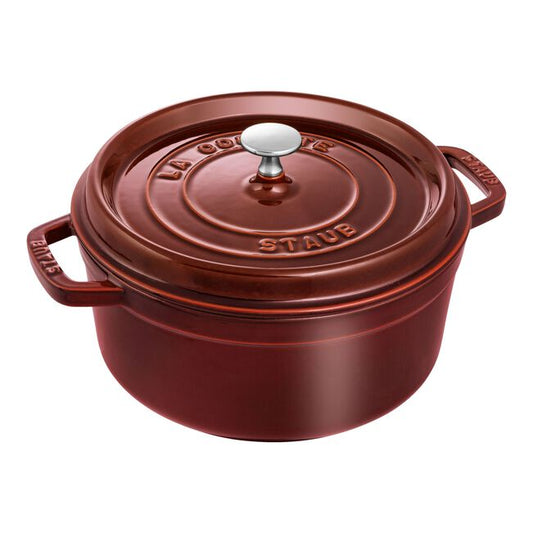 Staub Round Dutch Oven: 4 QT, Grenadine