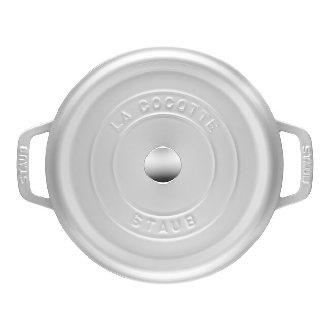 Staub Round Dutch Oven: 4 QT, White