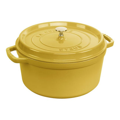 Staub Round Dutch Oven: 7 QT, Citron