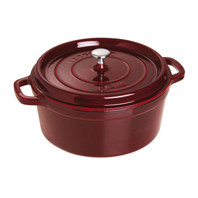 Staub Round Dutch Oven: 7 QT, Grenadine