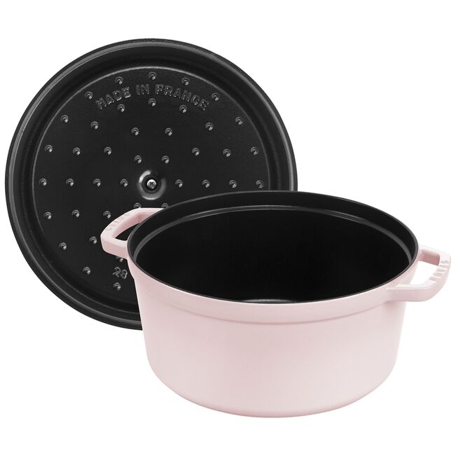 Staub Round Dutch Oven: 7 QT, Peony Pink