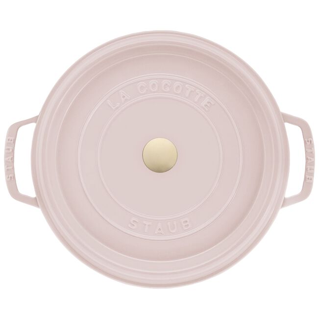Staub Round Dutch Oven: 7 QT, Peony Pink