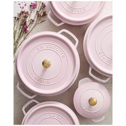 Staub Round Dutch Oven: 7 QT, Peony Pink