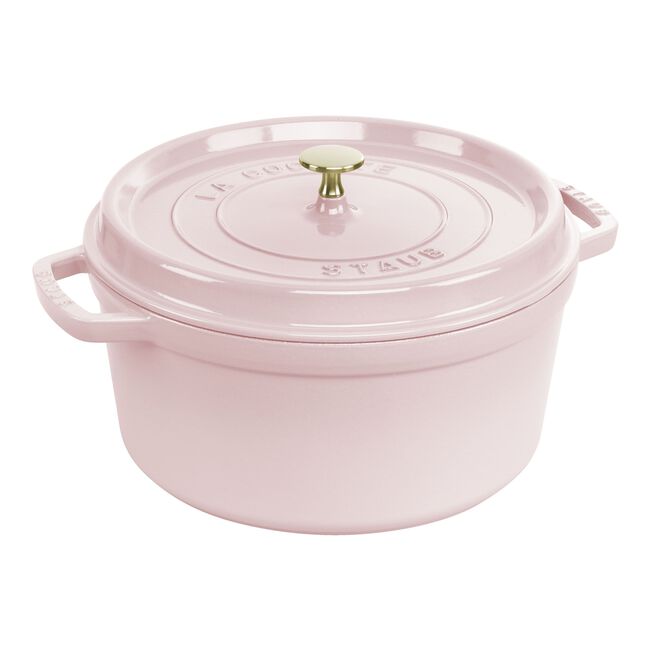 Staub Round Dutch Oven: 7 QT, Peony Pink