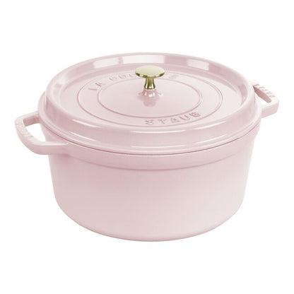 Staub Round Dutch Oven: 7 QT, Peony Pink