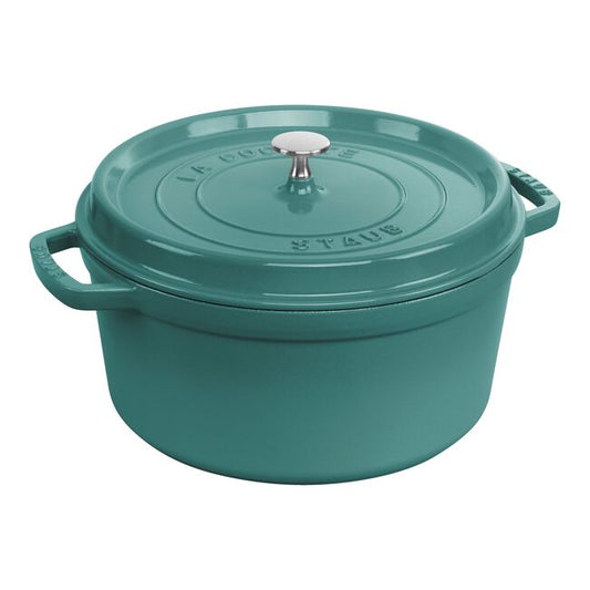 Staub Round Dutch Oven: 7 QT, Turquoise