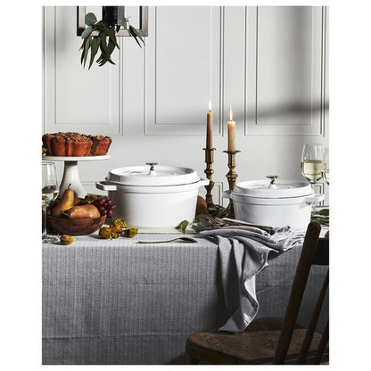 Staub Round Dutch Oven: 7 QT, White