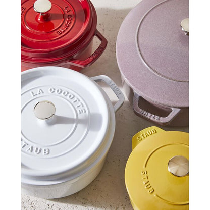 Staub Round Dutch Oven: 7 QT, White