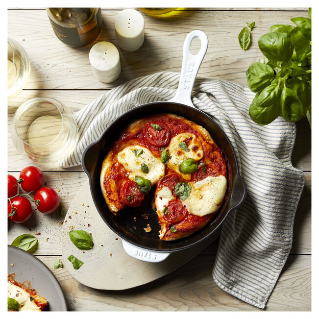 Staub Traditional Deep Skillet:  8.5", White