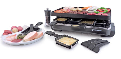 SwissMar Classic Raclette Grill: 8 Person, Aluminum