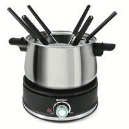 SwissMar Arolla Electric Fondue Set: Stainless