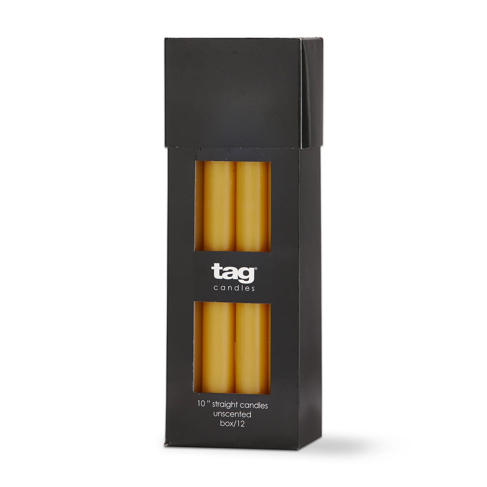 tag Color Studio Straight Candle: 10", Ochre