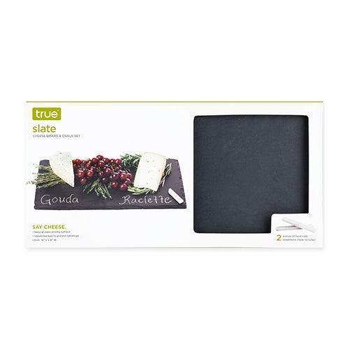 TRUE Slate Cheeseboard and Chalk Set