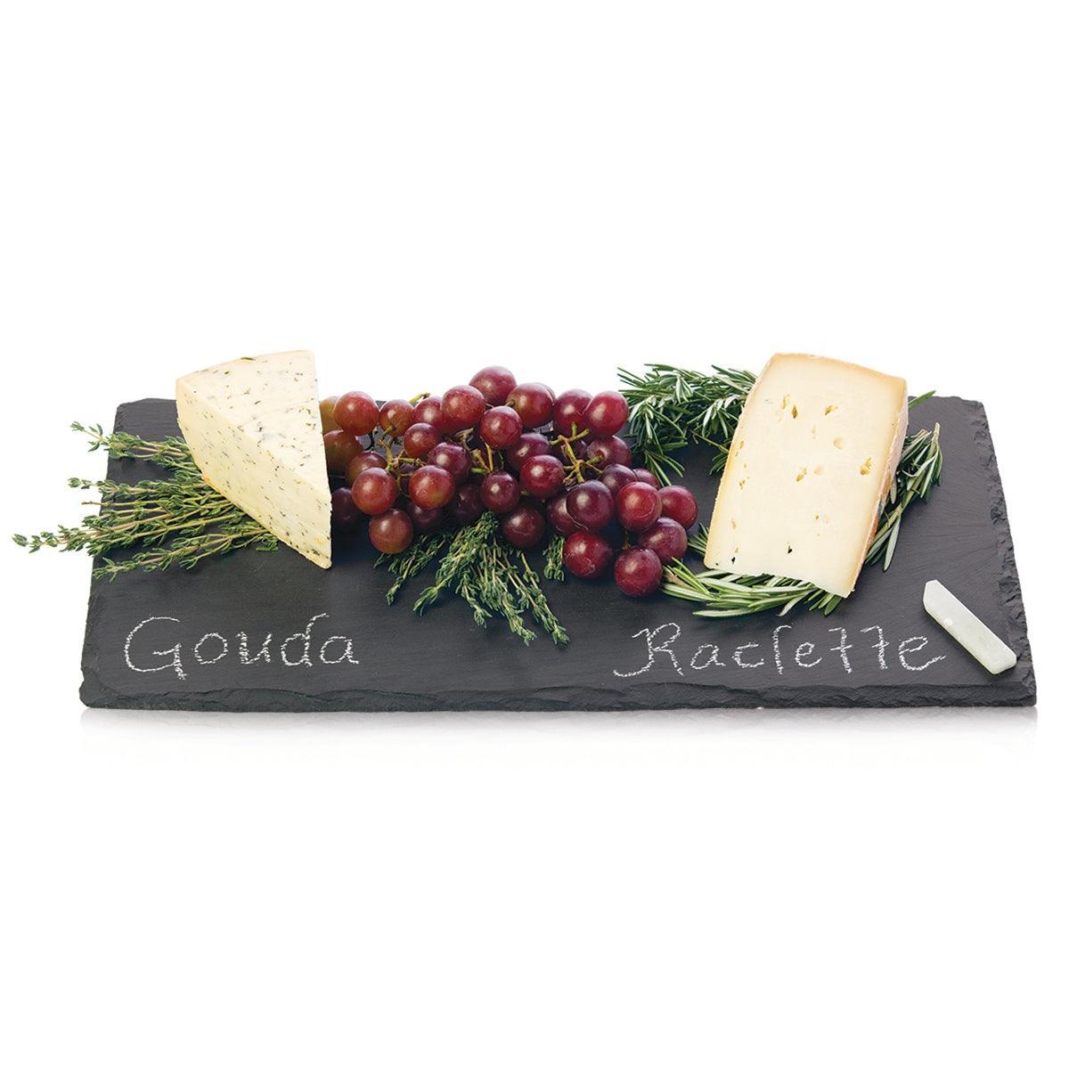 TRUE Slate Cheeseboard and Chalk Set