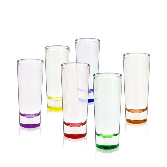 TRUE Shooter Multi-Colored Shot Glasses (Set of 6)