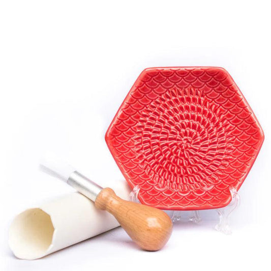 The Grate Plate Ceramic Grater: Red