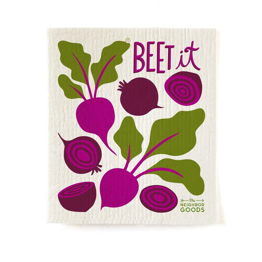 The Neighborgoods Swedish Dishcloth: Beet It!
