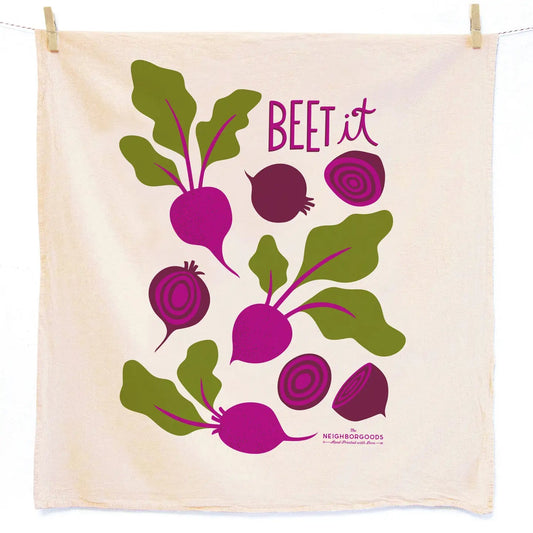 The Neighborgoods Tea Towel: Beet It!