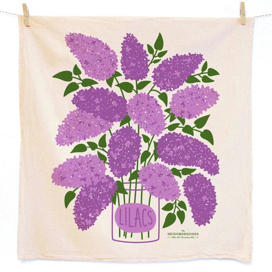 The Neighborgoods Tea Towel: Lilac