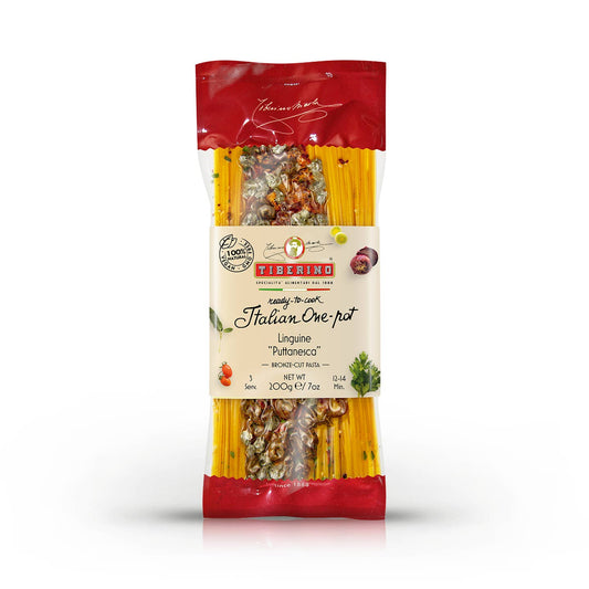 Tiberino Linguine Puttanesca with Olives and Capers