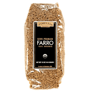 Timeless Foods Semi-pearled Farro, 16oz