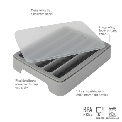 Tovolo Water Bottle Ice Mold: Oyster Gray