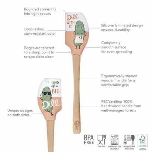 Tovolo Wood Handled Spatula: Big Dill