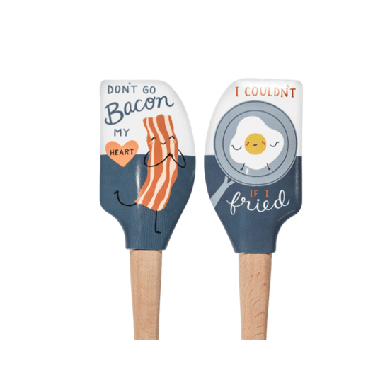 Tovolo Wood Handled Spatula: Bacon My Heart