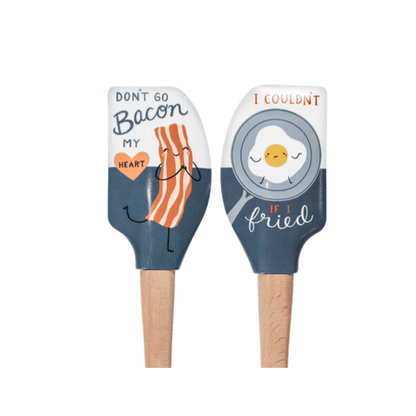 Tovolo Wood Handled Spatula: Bacon My Heart