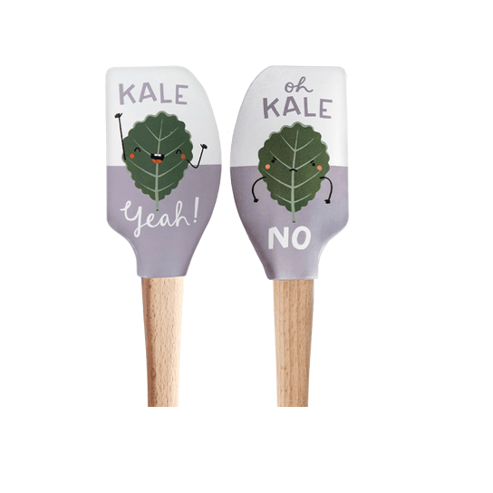 Tovolo Wood Handled Spatula: Kale Yeah