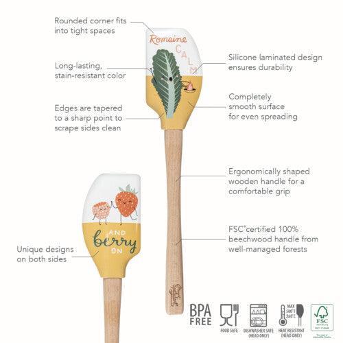 Tovolo Wood Handled Spatula: Romaine Calm