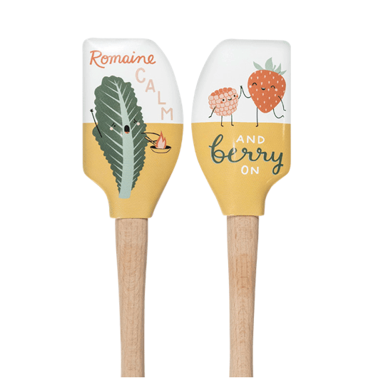 Tovolo Wood Handled Spatula: Romaine Calm