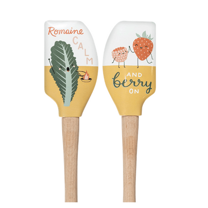 Tovolo Wood Handled Spatula: Romaine Calm