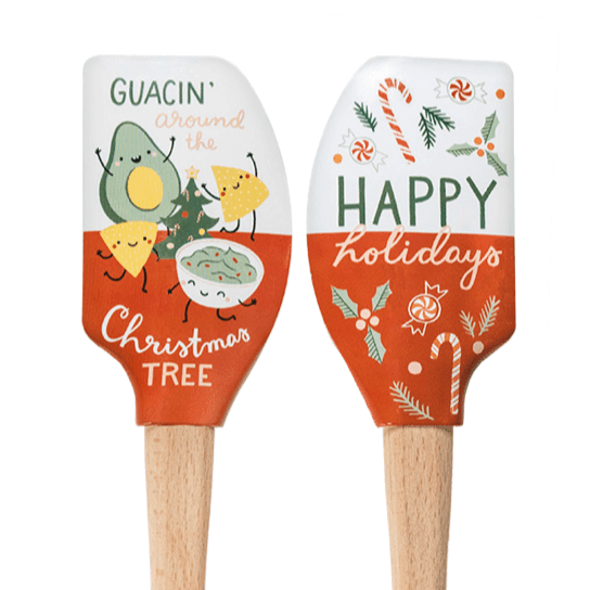 Tovolo Wood Handled Spatula: Guacin' Around the Christmas Tree