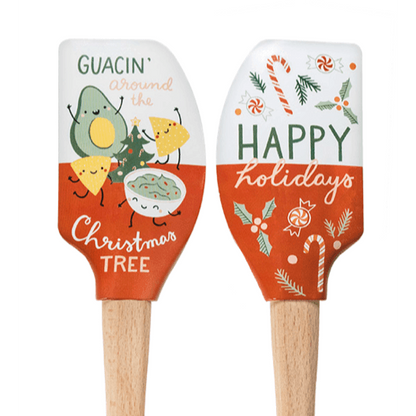 Tovolo Wood Handled Spatula: Guacin' Around the Christmas Tree