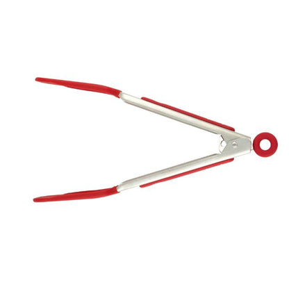 Tovolo Mini Silicone Turner Tongs: Cayenne