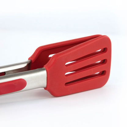 Tovolo Mini Silicone Turner Tongs: Cayenne