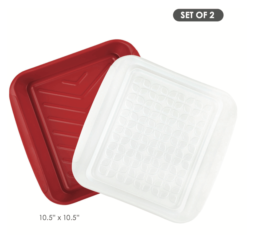 TOVOLO Prep & Serve Marinade Trays (Set of 2): Small