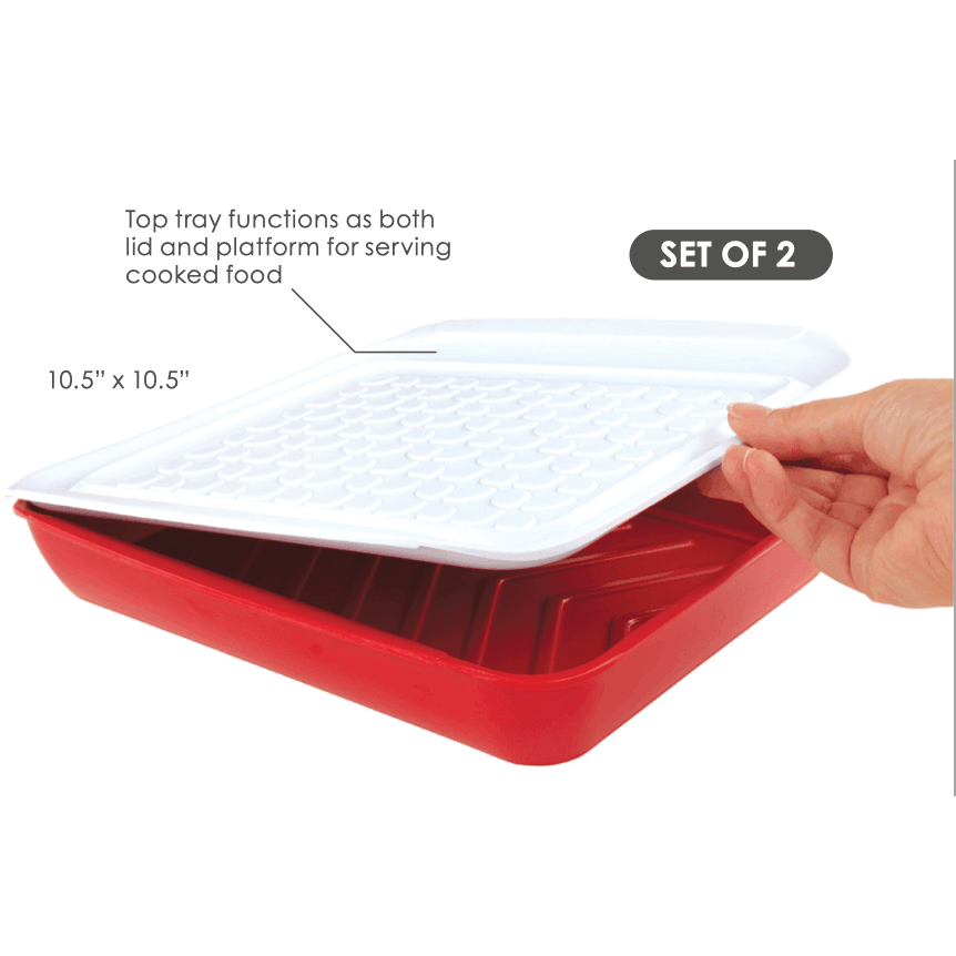 TOVOLO Prep & Serve Marinade Trays (Set of 2): Small